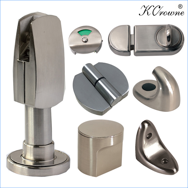 Bathroom and Toilet Cubicle Partition Zinc Alloy Accessories Hardware Fittings