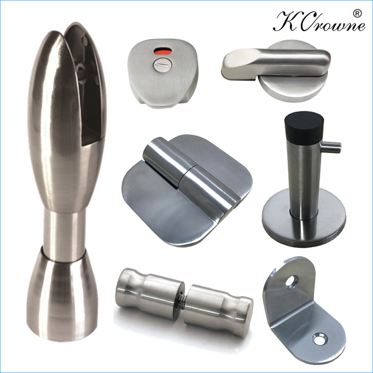 Commercial Wholesale 304 Stainless Steel Toilet Cubicle Partition Fittings Accessories Hardware