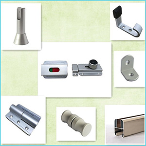 Alunimium Toilet Cubicle Partition Accessories