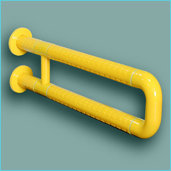 handicap toilet grab bars with nylon coat for Bathroom