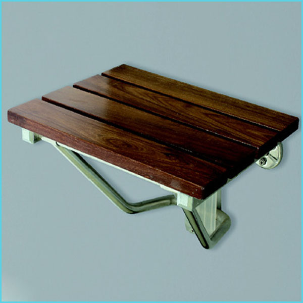 hospital bathroom toilet shower room wall mounted wood folding chairs