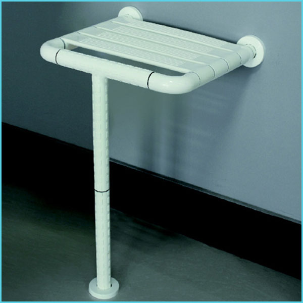 nylon plastic ABS hospital bathroom toilet shower room handicap wall mounted folding chairs 