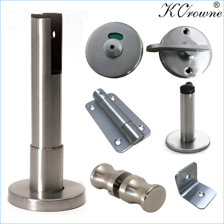 Good Quality Durable 304 Stainless Steel Public Washroom Toilet Cubicle Partiiton Hardware Accessories Fittings