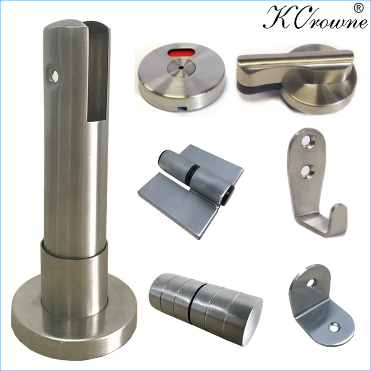 New Design Stainless Steel Cubicle Fittings Toilet Partition Accessories Hardware