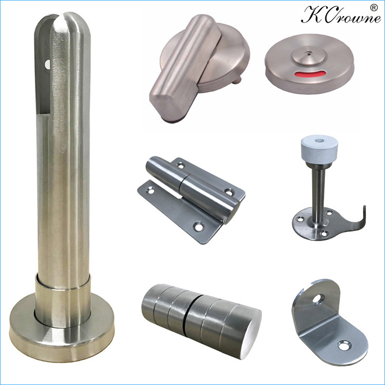 Factory Direct Supply Waterproof HPL Compact Laminate Toilet Cubicle Partition Hardware Accessories Fittings Ironmongery