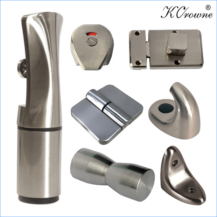 Kcrowne Durable Zinc Alloy Toilet Cubicle Accessories Partition Hardware