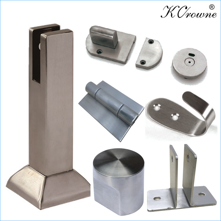 304 SS Stainless Steel Public High Pressure Laminate Toilet Cubicle Partition Hardware Accessories Fittings
